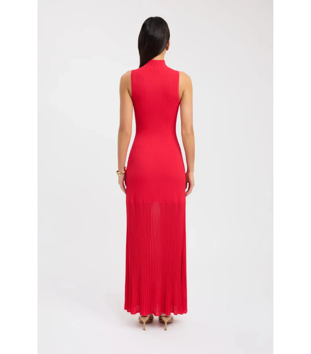 Kookai Manhattan Maxi Dress in Rose Red Size AU 8 for rent on The Volte - main image