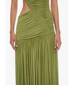 Christopher Esber Orion Separation Maxi Gown in Green Olive Size AU 10 for rent on The Volte - image 3