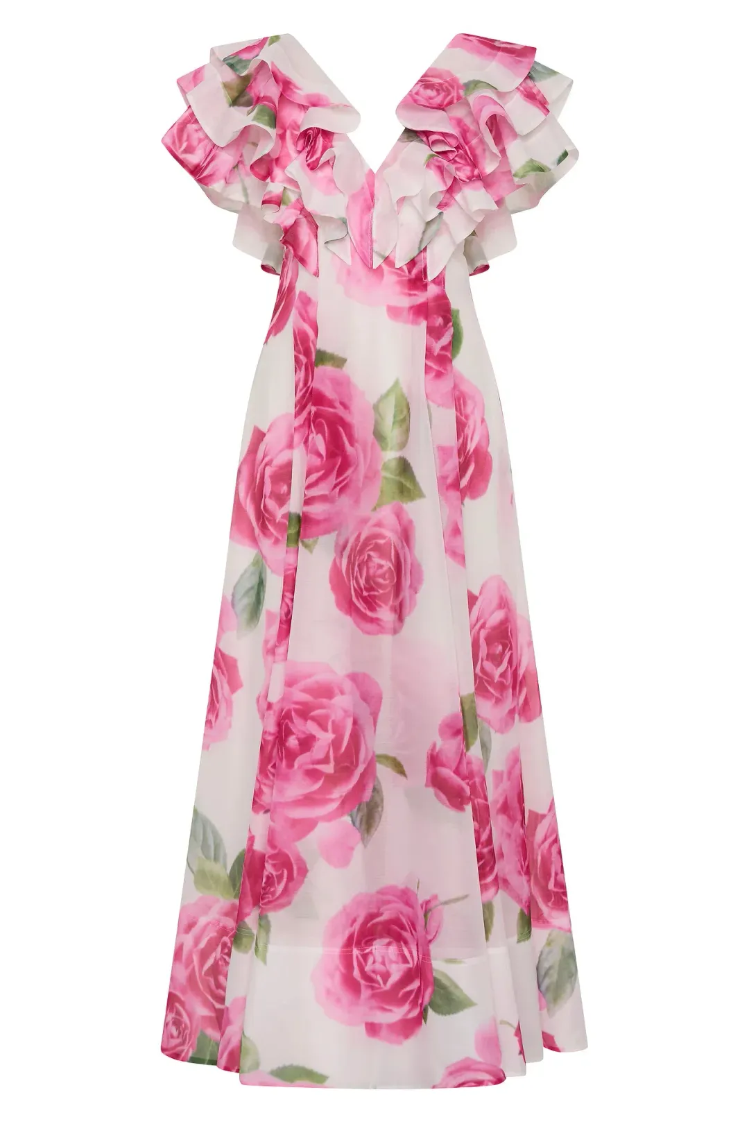 Aje Olea Maxi Dress Soft Rose Light Size AU 4 for rent on The Volte - main image
