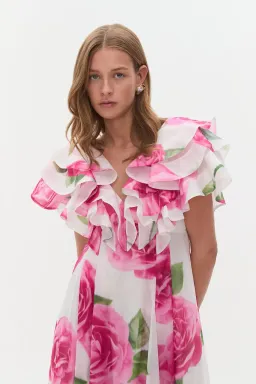 Aje Olea Maxi Dress Soft Rose Light Size AU 4 for rent on The Volte - image 2