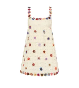 Antipodean Echo Crochet Flower Mini Dress Size AU 6 for rent on The Volte - image 4