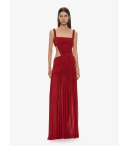 Christopher Esber Orion Separation Maxi Gown Cranberry Size AU 8 for rent on The Volte - image 1