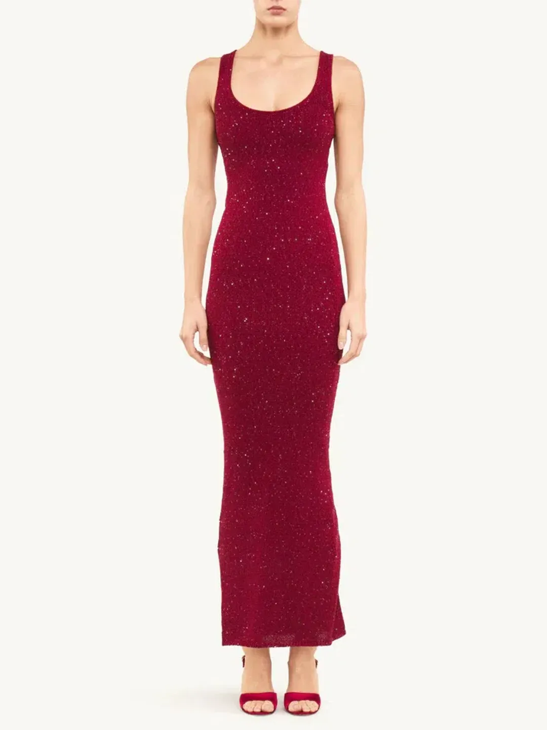 Asta Resort Ana Maxi Dress Wine Sequin Size XS / AU 6 for rent on The Volte - main image