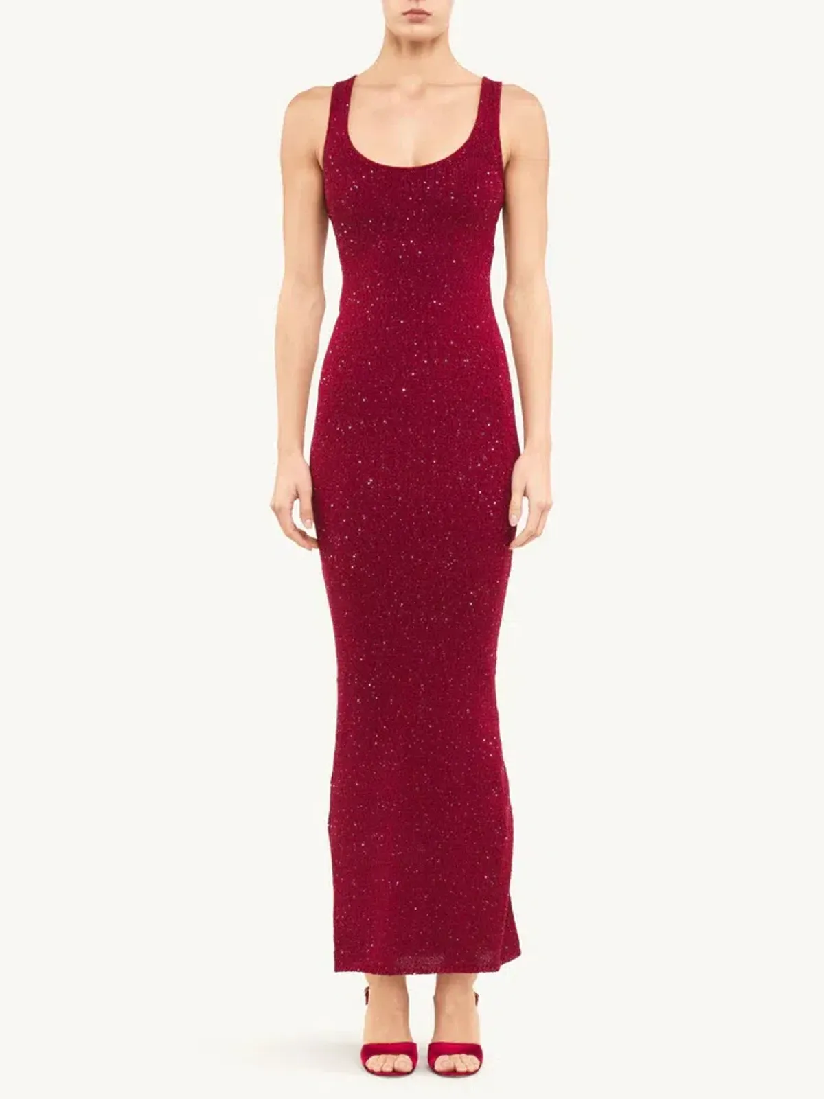 Asta Resort Ana Maxi Dress Wine Sequin Size XS / AU 6 for rent on The Volte - main image