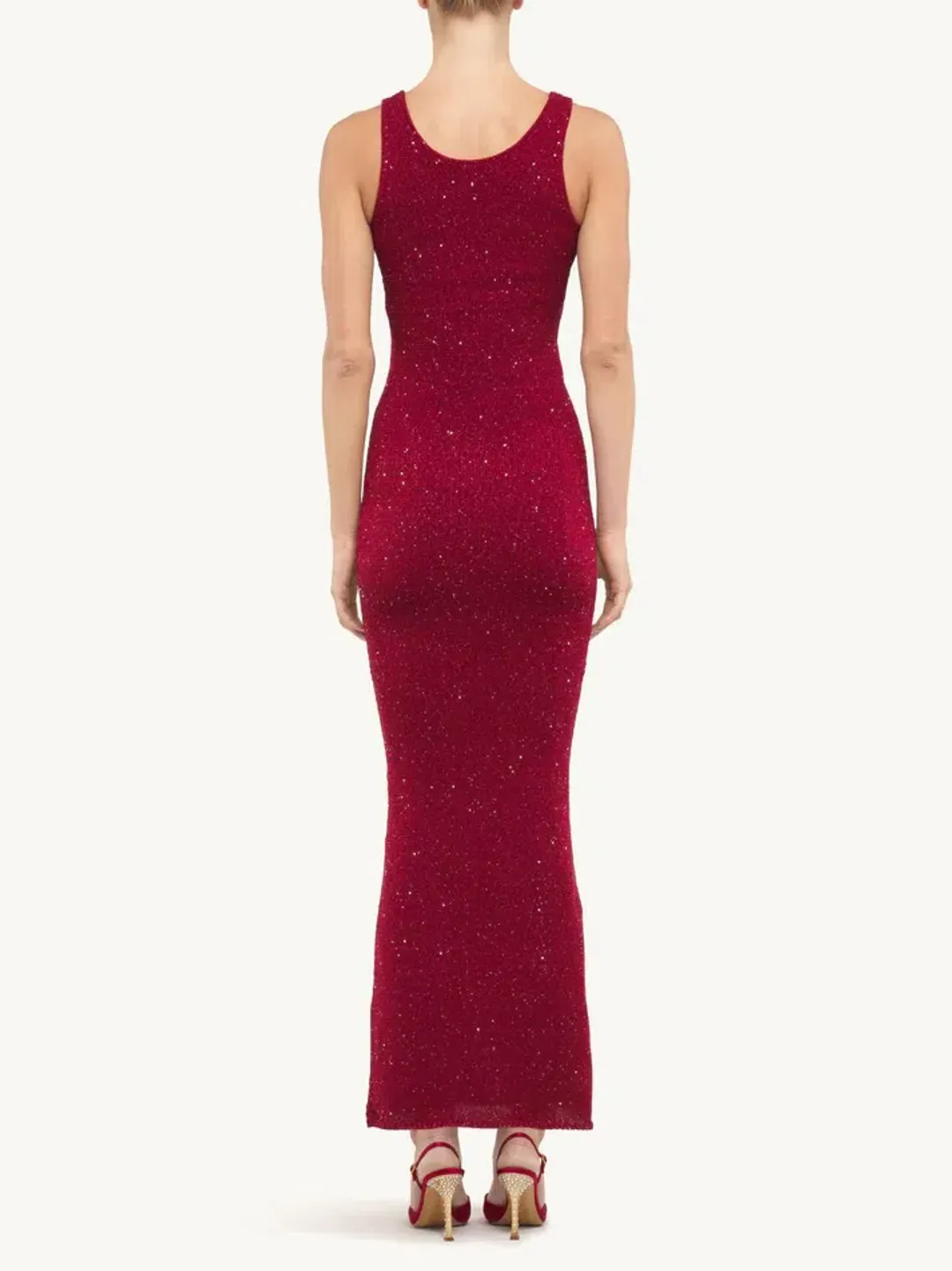 Asta Resort Ana Maxi Dress Wine Sequin Size L / AU 12 for rent on The Volte - main image