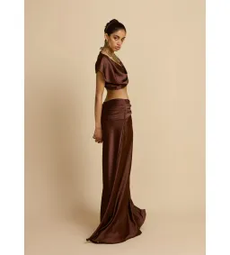 Arcina Ori Andi Top and Maxi Skirt Set Cacao Size XS / AU 6 for rent on The Volte - image 2