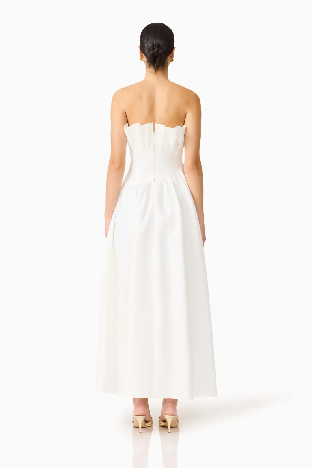Elliatt Laurel Sleeveless Maxi Dress White Size L / Au 12 for rent on The Volte - main image