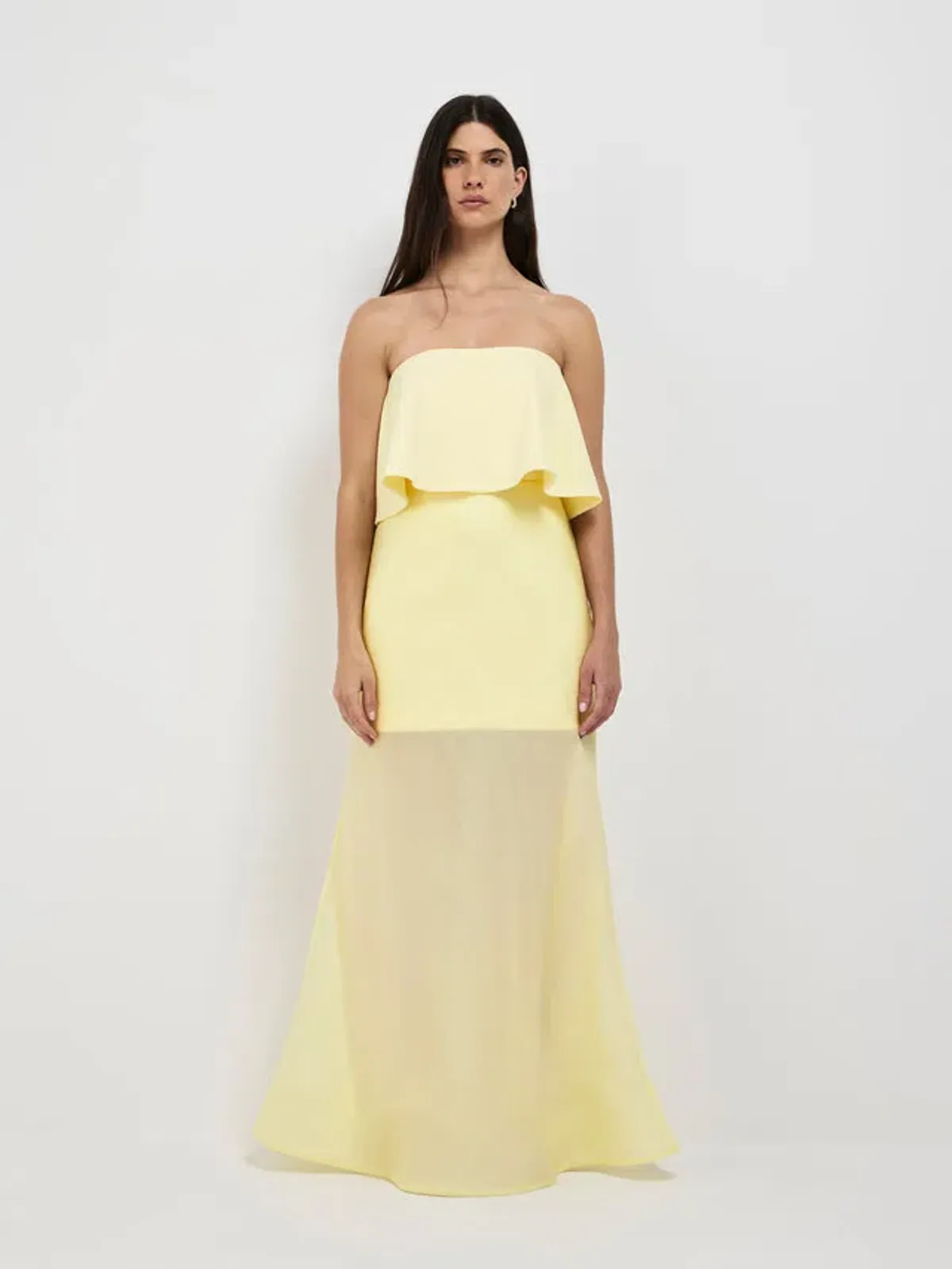 Sheike Gemini Dress Yellow Size 16  for rent on The Volte - main image