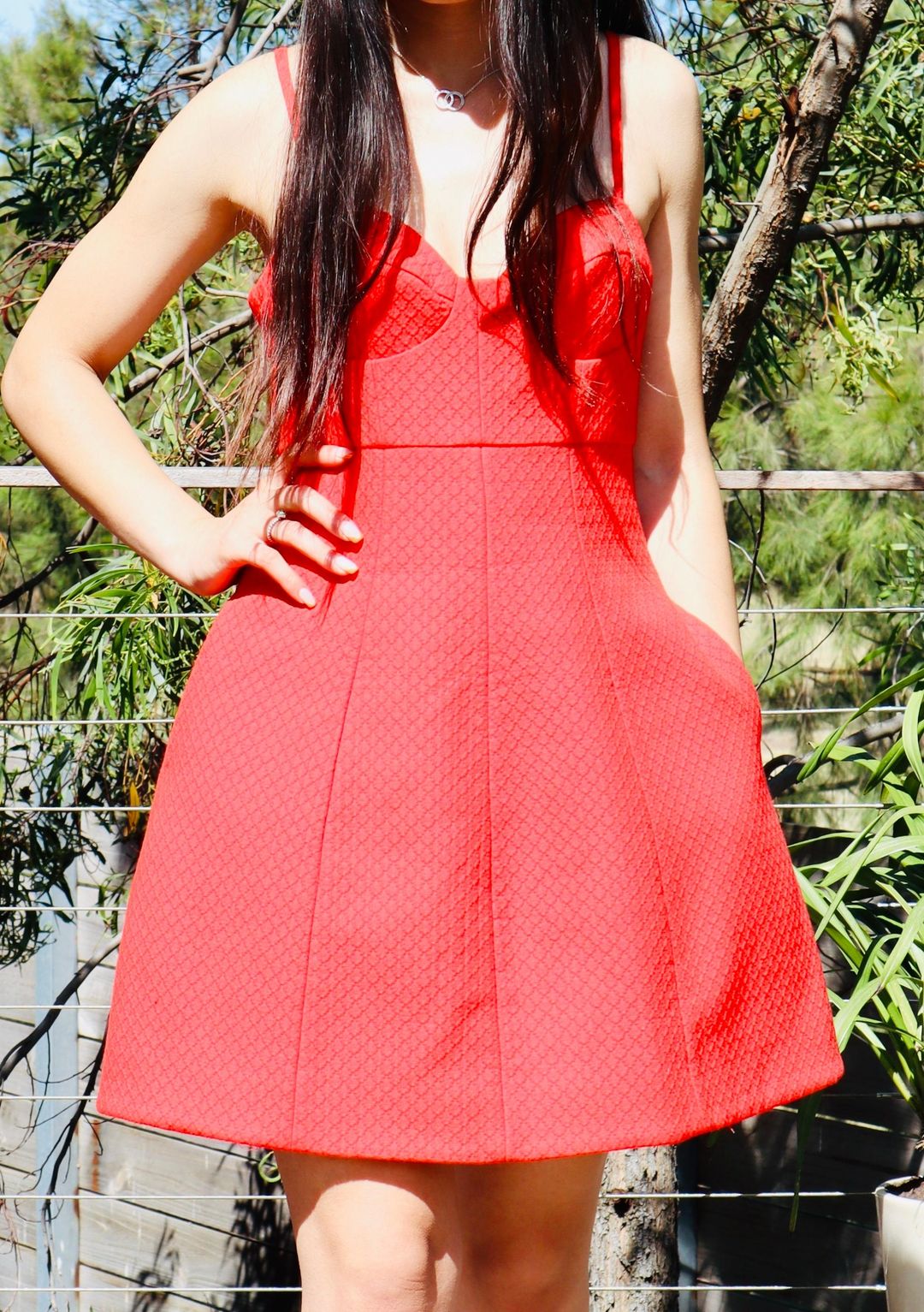 Kookai RED MAGIC dress SIZE 8-10 for rent on The Volte - main image