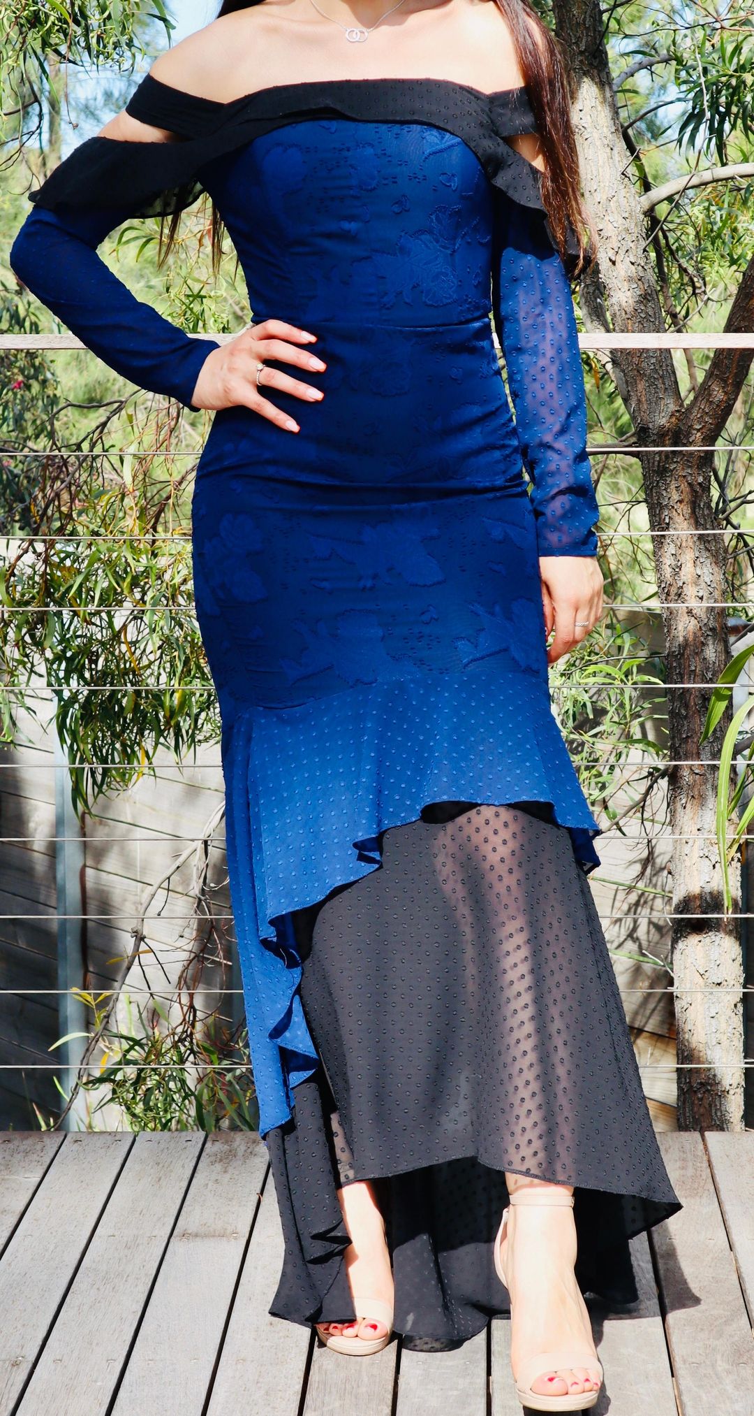 Mossman MOOD SWING Electric blue dress SIZE 6-8 for rent on The Volte - main image
