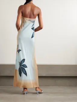 Sir The Label Serene Slip Maxi Dress Sequoia Blue Floral Size 3/AU 12 for rent on The Volte - image 2
