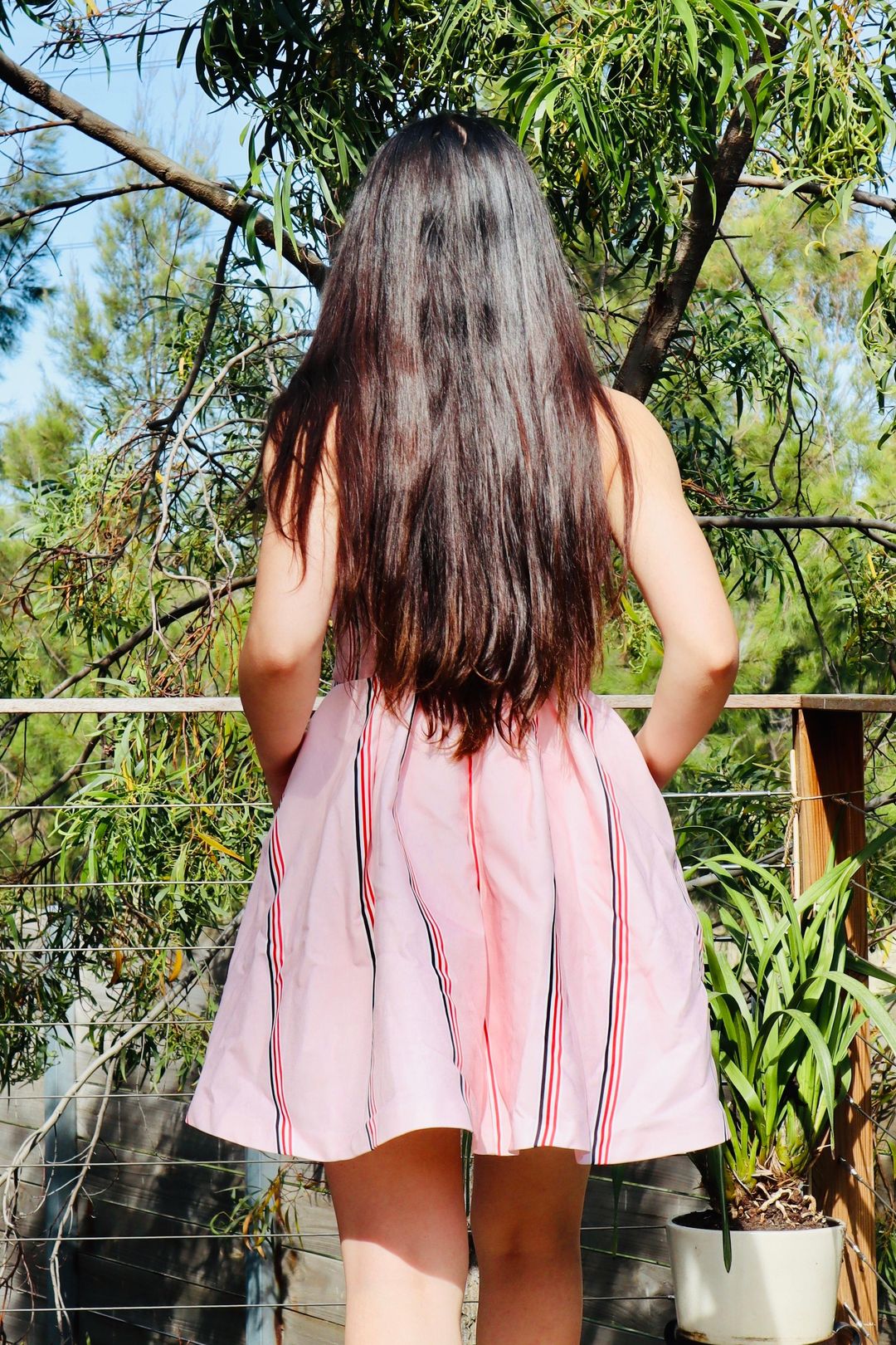 Mossman Baby Doll Mini Dress Pink Size 8 for rent on The Volte - main image