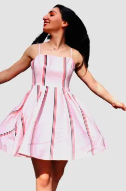 Mossman Baby Doll Mini Dress Pink Size 8 for rent on The Volte - image 1