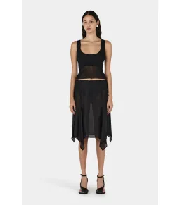 Hansen and Gretel Miller Knee Length Skirt Black Size AU 6 for rent on The Volte - image 1
