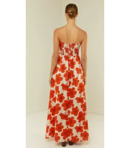Palm Noosa Primrose Maxi Dress Red Hibiscus Size AU 10 for rent on The Volte - image 4