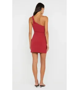 Bec & Bridge Ariven Asym Mini Dress Red Size AU 14 for rent on The Volte - image 5