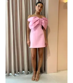 Rachel Gilbert Kace Mini Dress Pink Size 2 / AU 10 for rent on The Volte - image 2