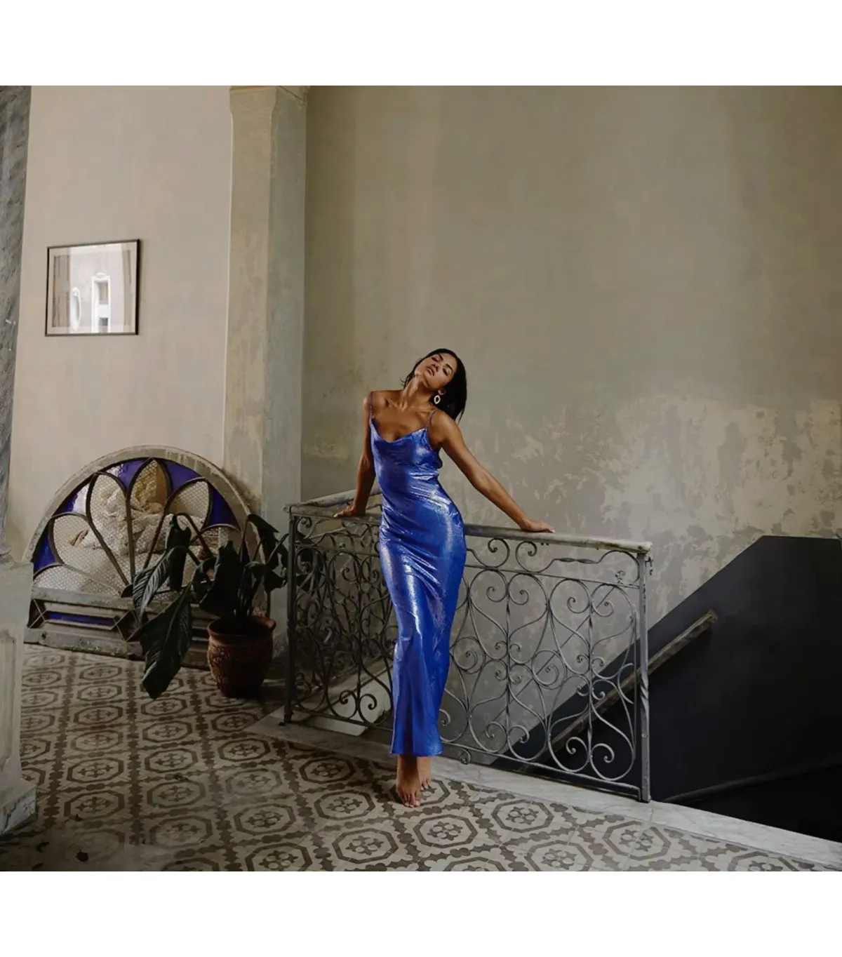 Rat & Boa Sapphire Maxi Dress Electric Blue Size AU 6 for rent on The Volte - main image