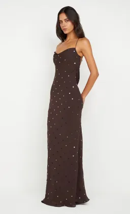 Bec & Bridge Arielle Sequin Maxi Dress Dark Chocolate Size AU 10  for rent on The Volte - image 3