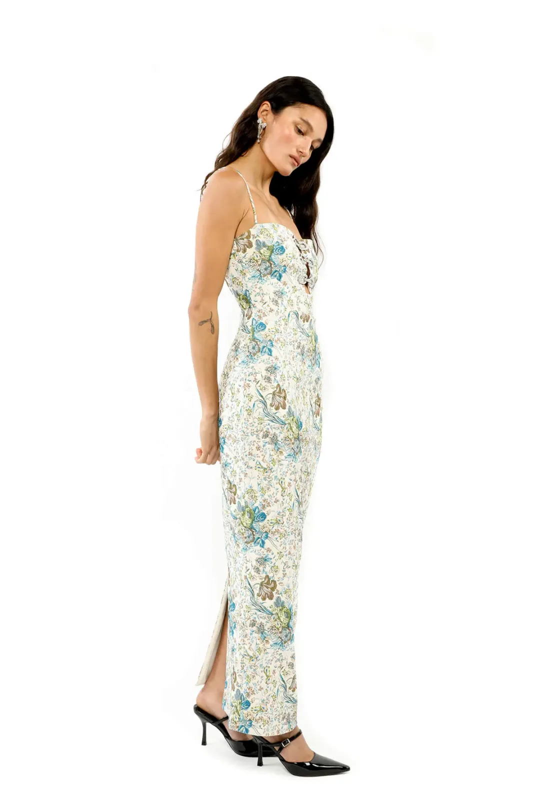 ALICE By Alice McCall Kennedy Maxi Dress in Garden Jacquard Size AU 14 for rent on The Volte - main image