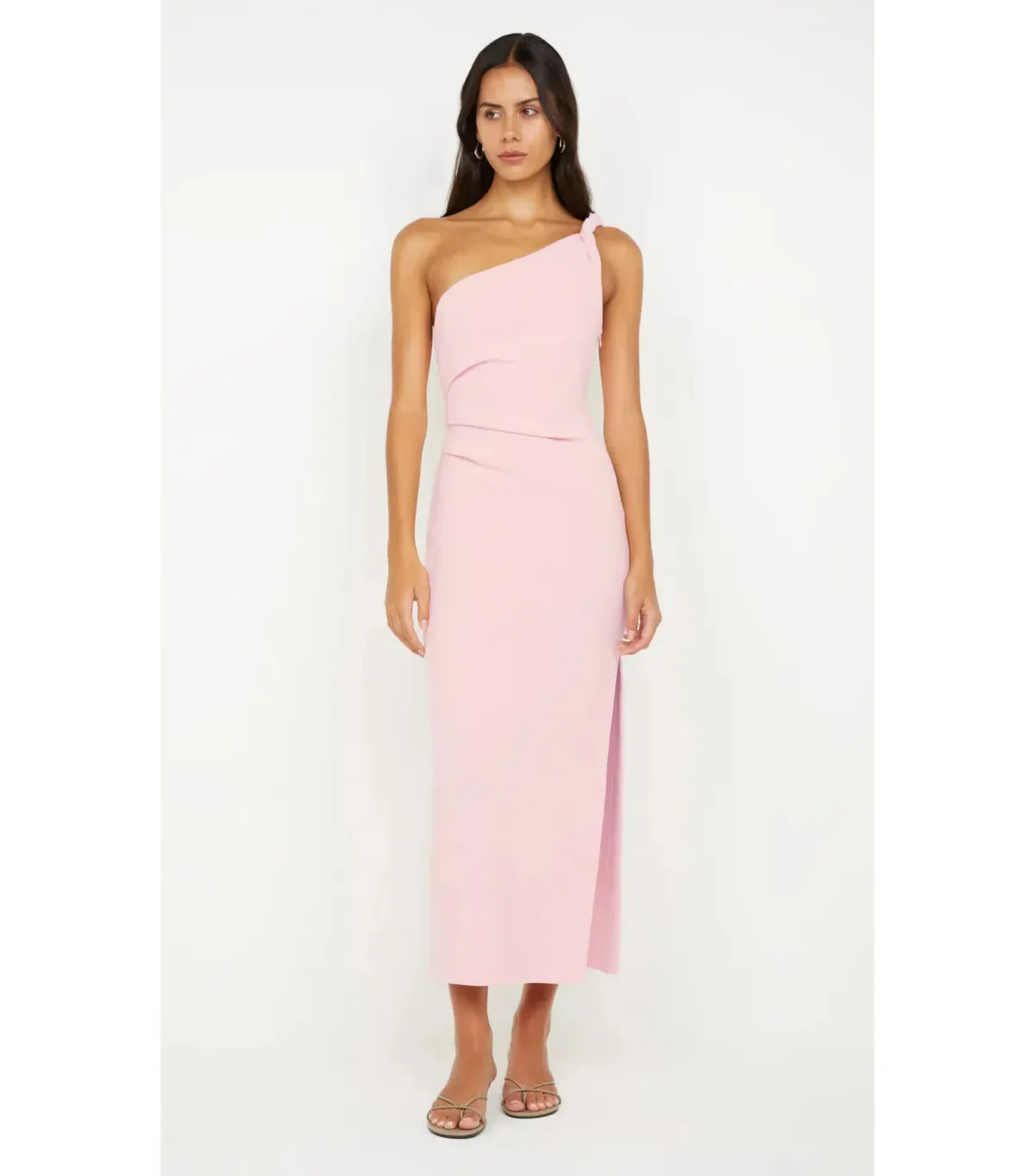 Bec & Bridge Ariven Asym Midi Dress Pink Size AU 12 for rent on The Volte - main image