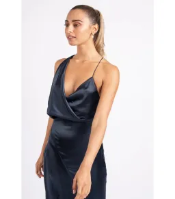 One Fell Swoop Muse Midi Dress Navy Size AU 10 for rent on The Volte - image 5