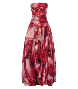 Aje Flora Maxi Gown Prismatic Floral Red Size AU 8 for rent on The Volte - image 7