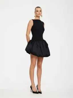 Effie Kats Keke Bubble Hem Mini Dress Black Size XS / AU 6 for rent on The Volte - image 1