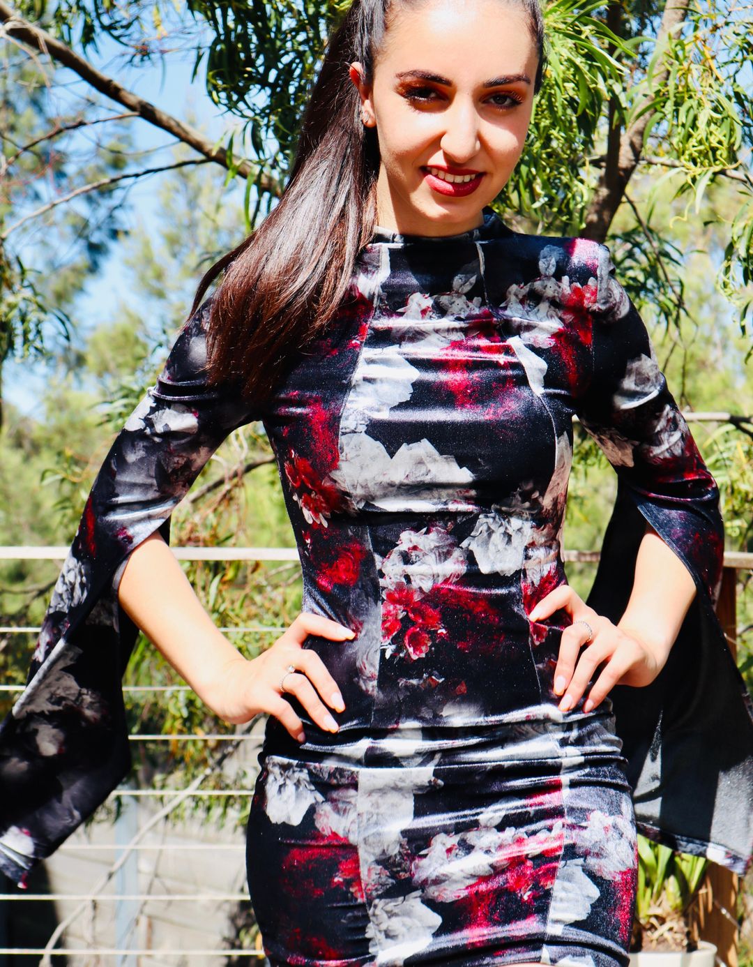 Mossman The Poison Arrow Mini Dress Floral Print Size 6 for rent on The Volte - main image