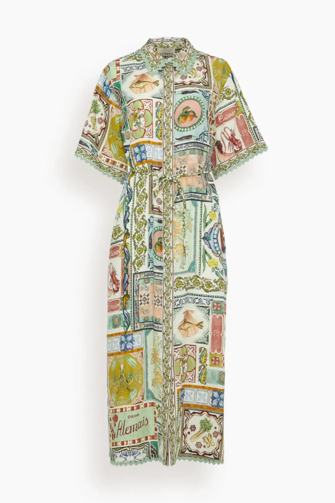 Alemais Tommasina Shirtdress Multi Size 12  for rent on The Volte - main image