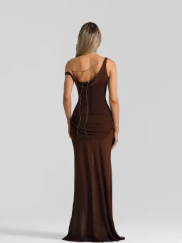 Natalie Rolt Cadence Gown Espresso Size 2 / AU 10 for rent on The Volte - image 7