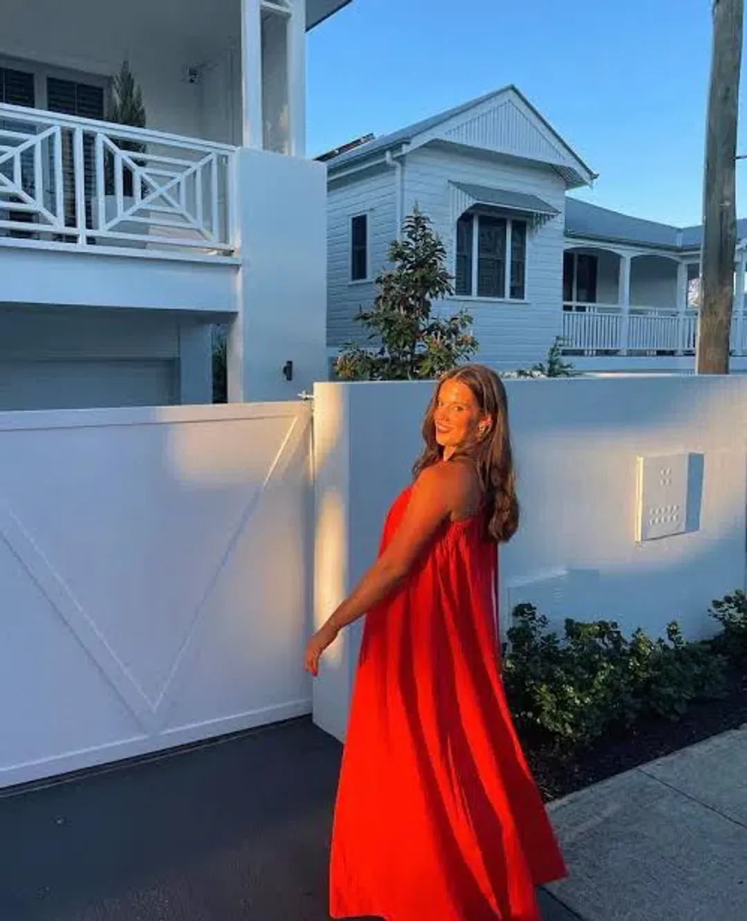 Oroton One Shoulder Bow Dress Red Size 8  for rent on The Volte - main image