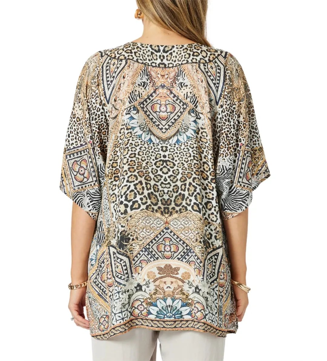 Hammock and Vine Emerson Top Animal Print Size AU 8 for rent on The Volte - main image