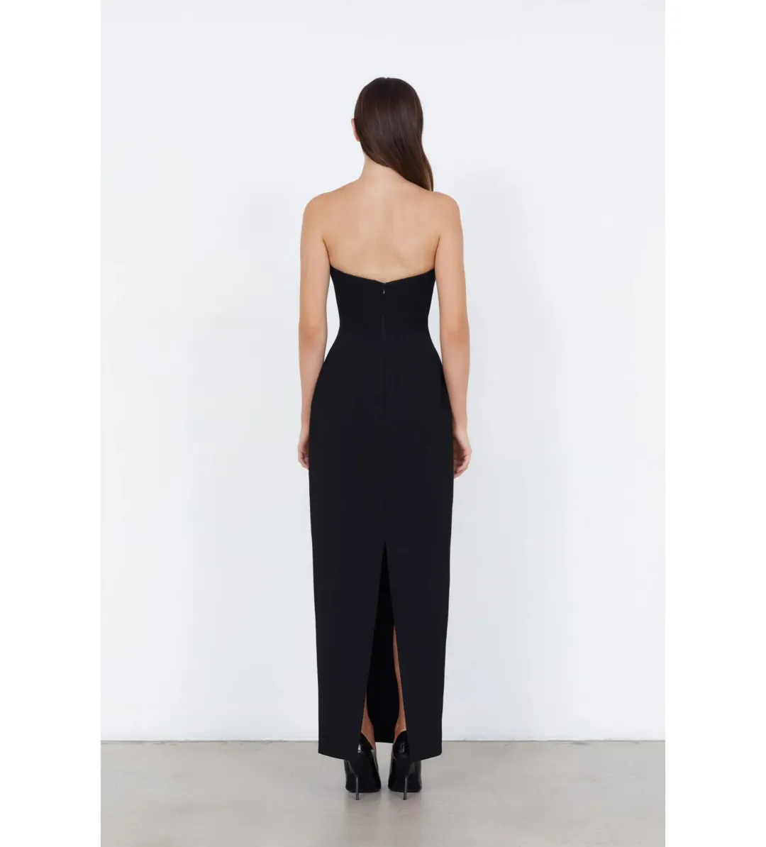 Capsule WD Strapless Column Maxi Dress Black Size AU 12 for rent on The Volte - main image