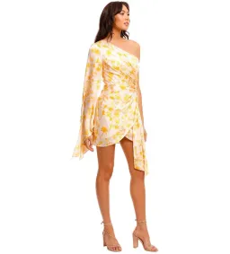 Significant Other Paradise Palm Dress Yellow Print Size AU 10 for rent on The Volte - image 2