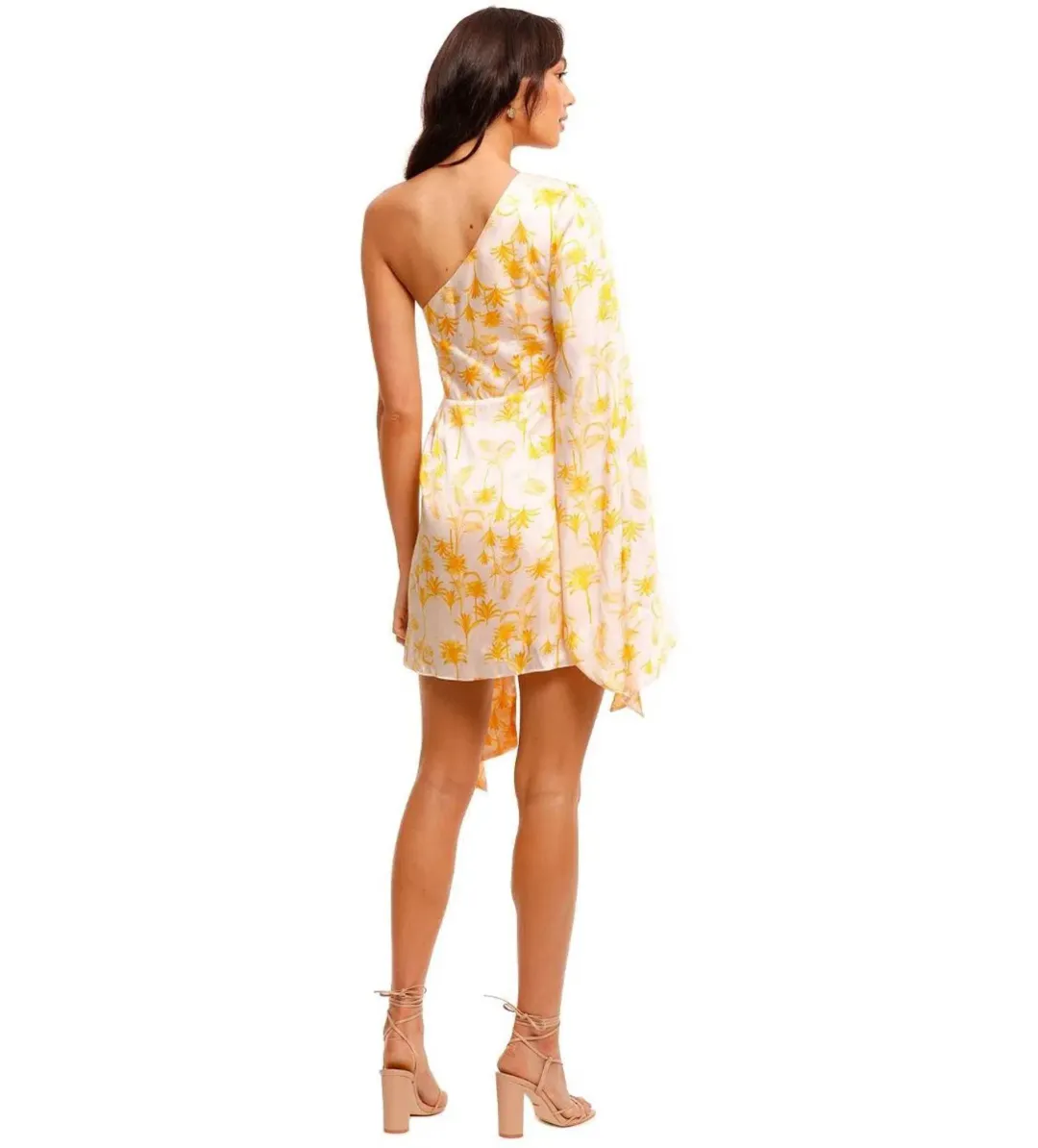 Significant Other Paradise Palm Dress Yellow Print Size AU 10 for rent on The Volte - main image