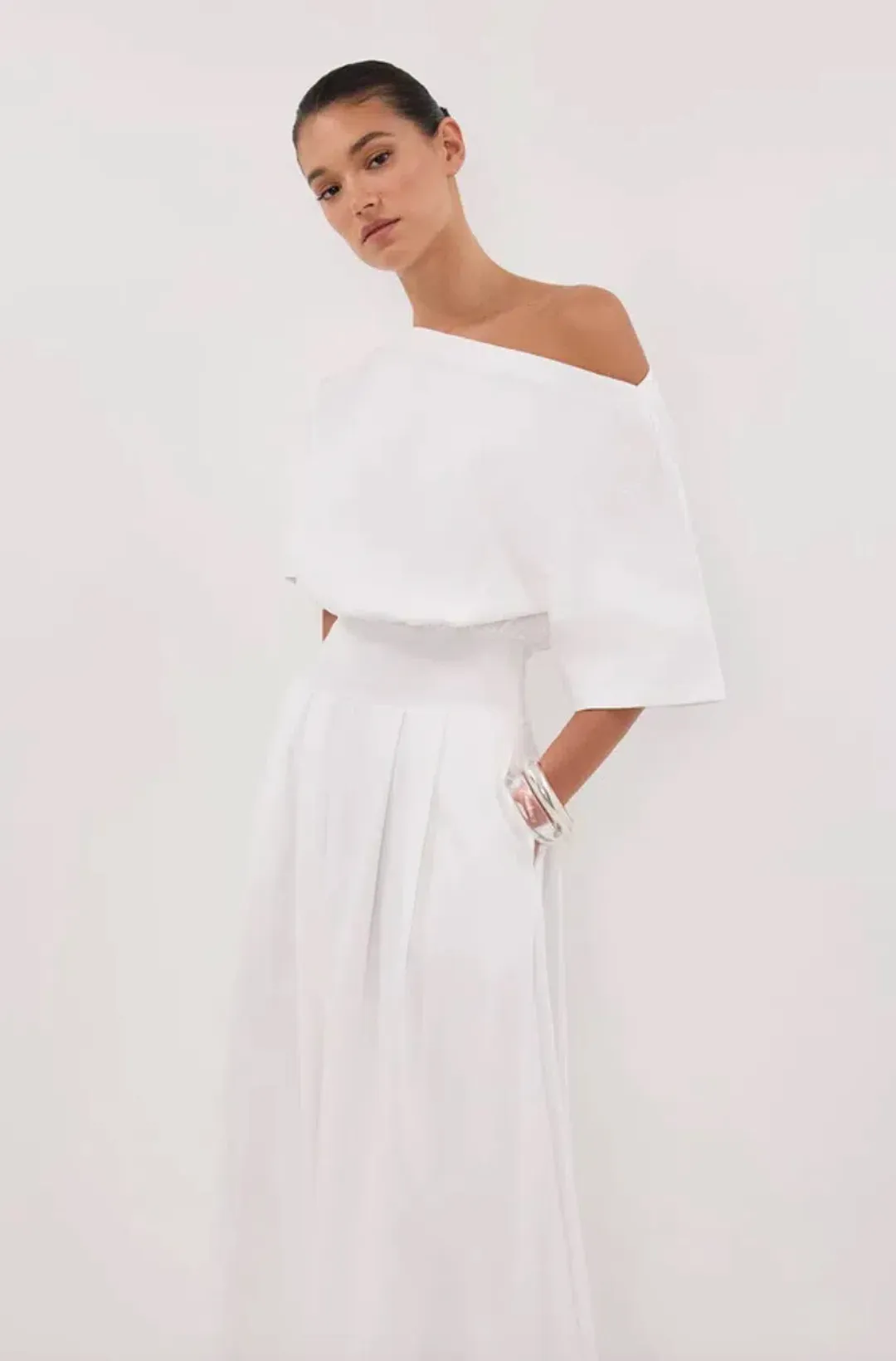 Esme White Dress for rent on The Volte - main image