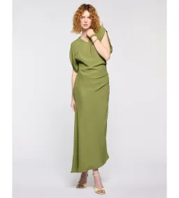 Sass & Bide Ivy Dance Midi Dress in Khaki Size AU 8 for rent on The Volte - image 1