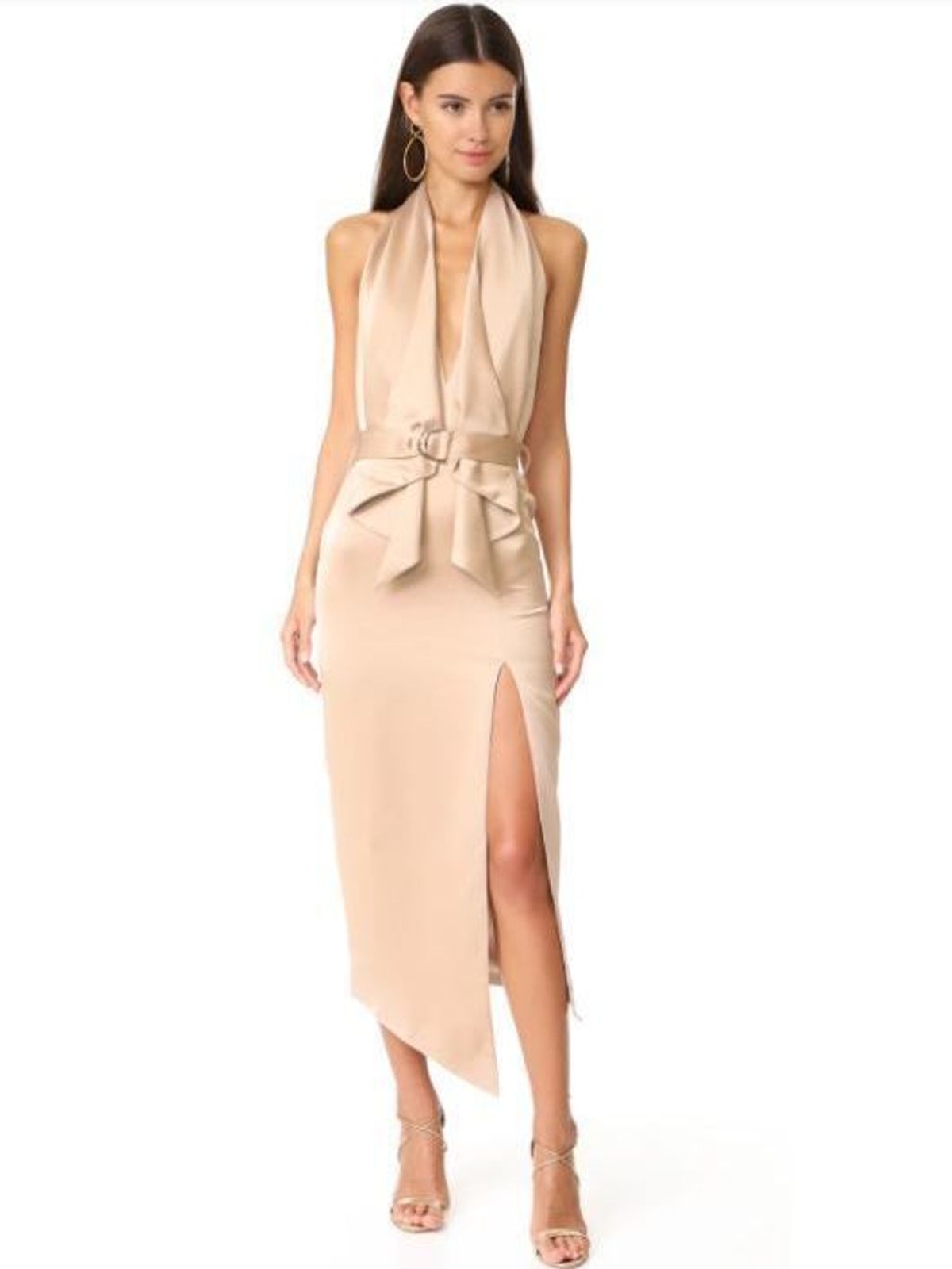 MISHA Carrie Dress Gold Size 8/S for rent on The Volte - main image