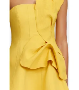 Acler Drake Mini Dress in Tuscan Sun Size AU 8 for rent on The Volte - image 4