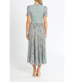 Alemais Frances Midi Dress in Floral Print Size AU8 for rent on The Volte - image 3