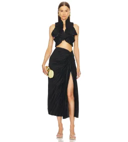 Cult Gaia Adilia Top & Sonoma Skirt Set Black Size AU8 for rent on The Volte - image 1