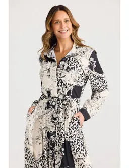 Brave + True Rossellini Long Sleeve Dress in Print Size L/AU14 for rent on The Volte - image 4