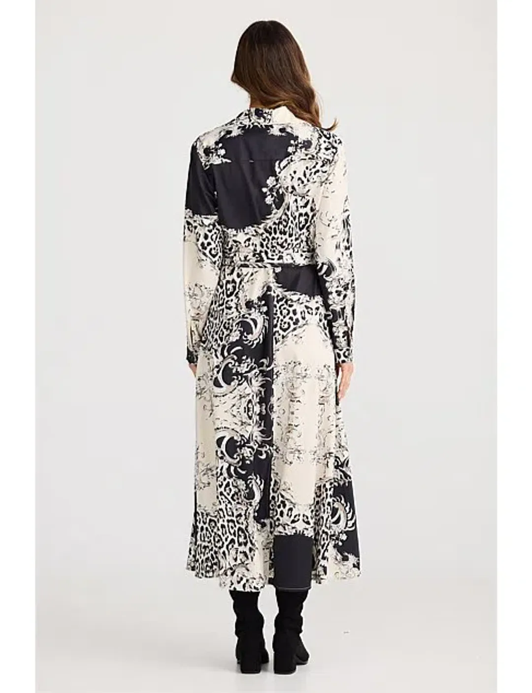 Brave + True Rossellini Long Sleeve Dress in Print Size L/AU14 for rent on The Volte - main image