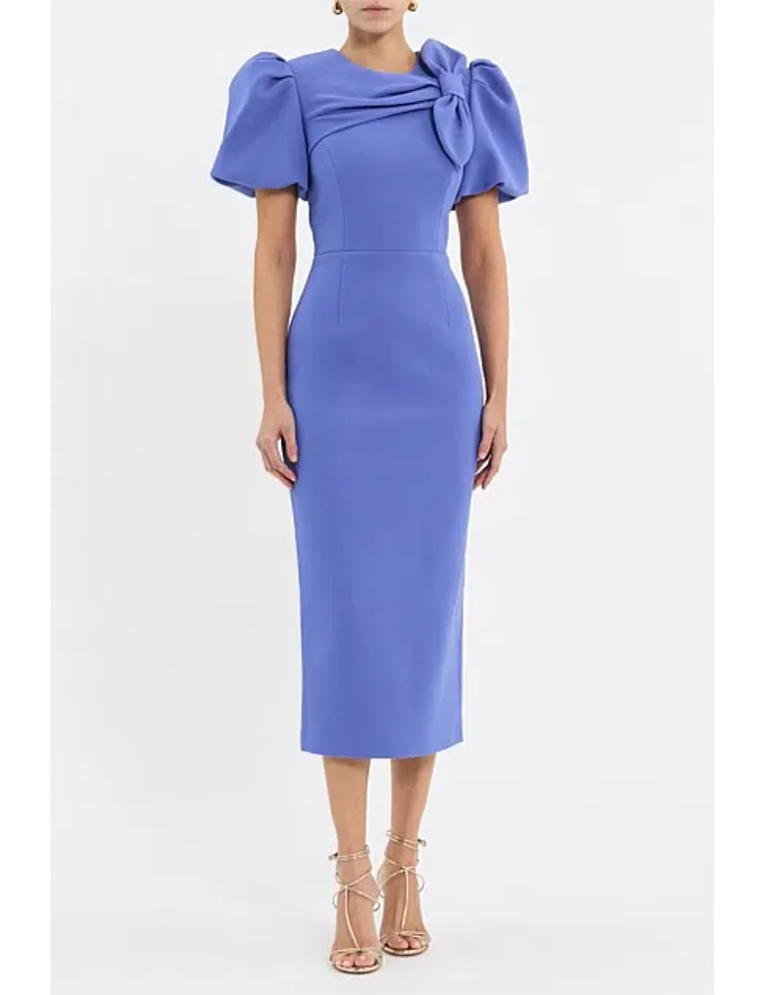 Rebecca Vallance Violetta Midi Dress in Periwinkle Blue Size AU14 for rent on The Volte - main image