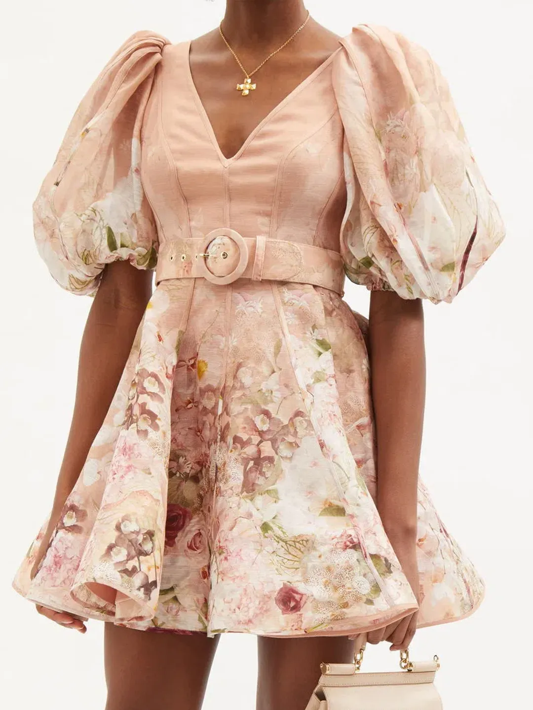 ZIMMERMANN DANCER PUFF SLEEVE MINI SIZE 8 for rent on The Volte - main image