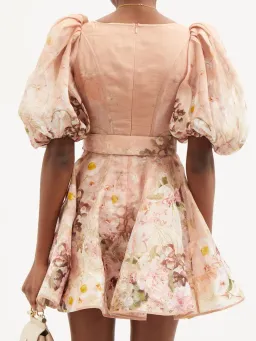 ZIMMERMANN DANCER PUFF SLEEVE MINI SIZE 8 for rent on The Volte - image 3