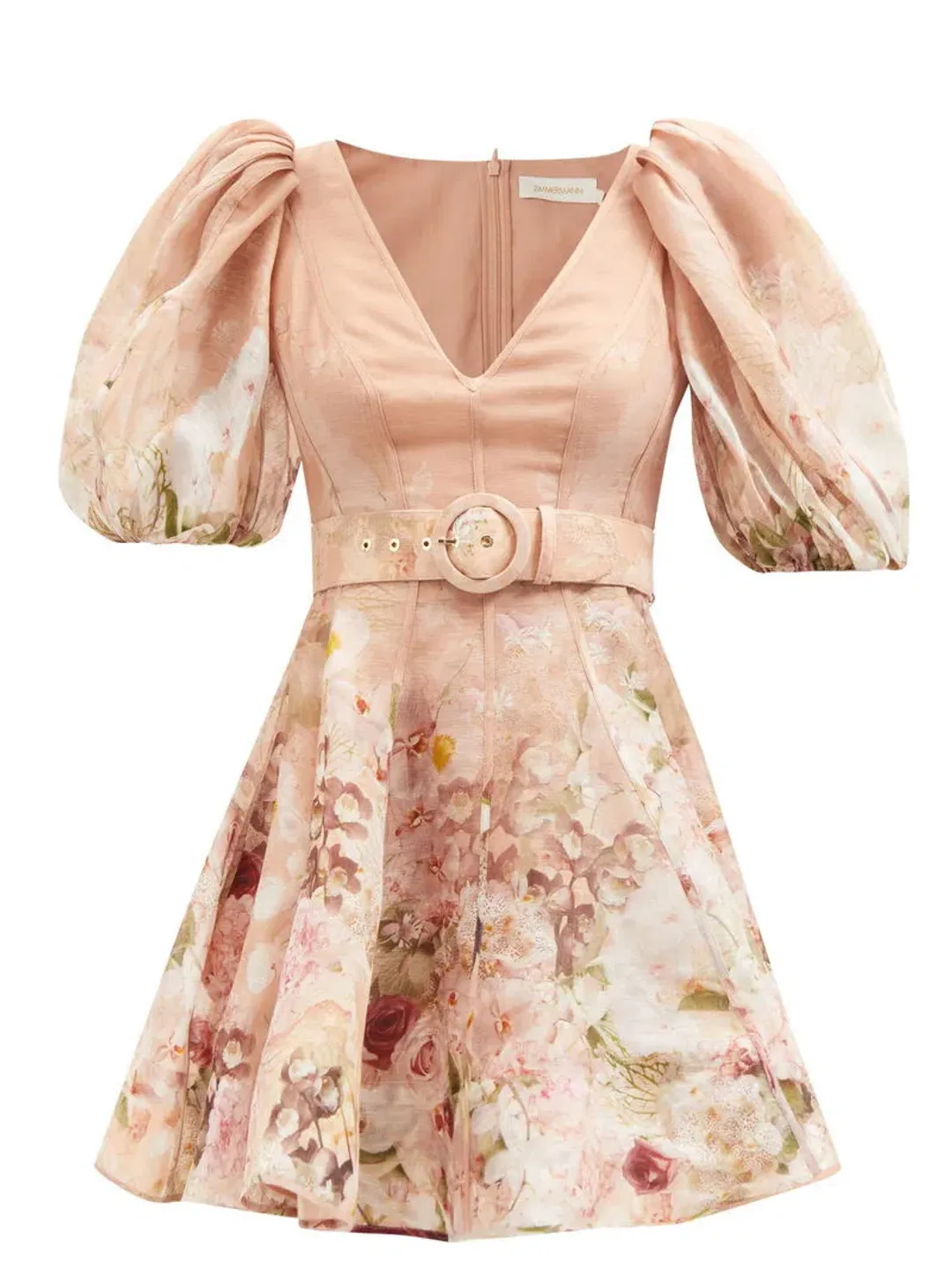 ZIMMERMANN DANCER PUFF SLEEVE MINI SIZE 8 for rent on The Volte - main image