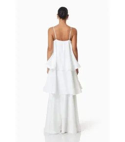 Elliatt Tilly Tiered Maxi Dress White Size AU 8 for rent on The Volte - image 3