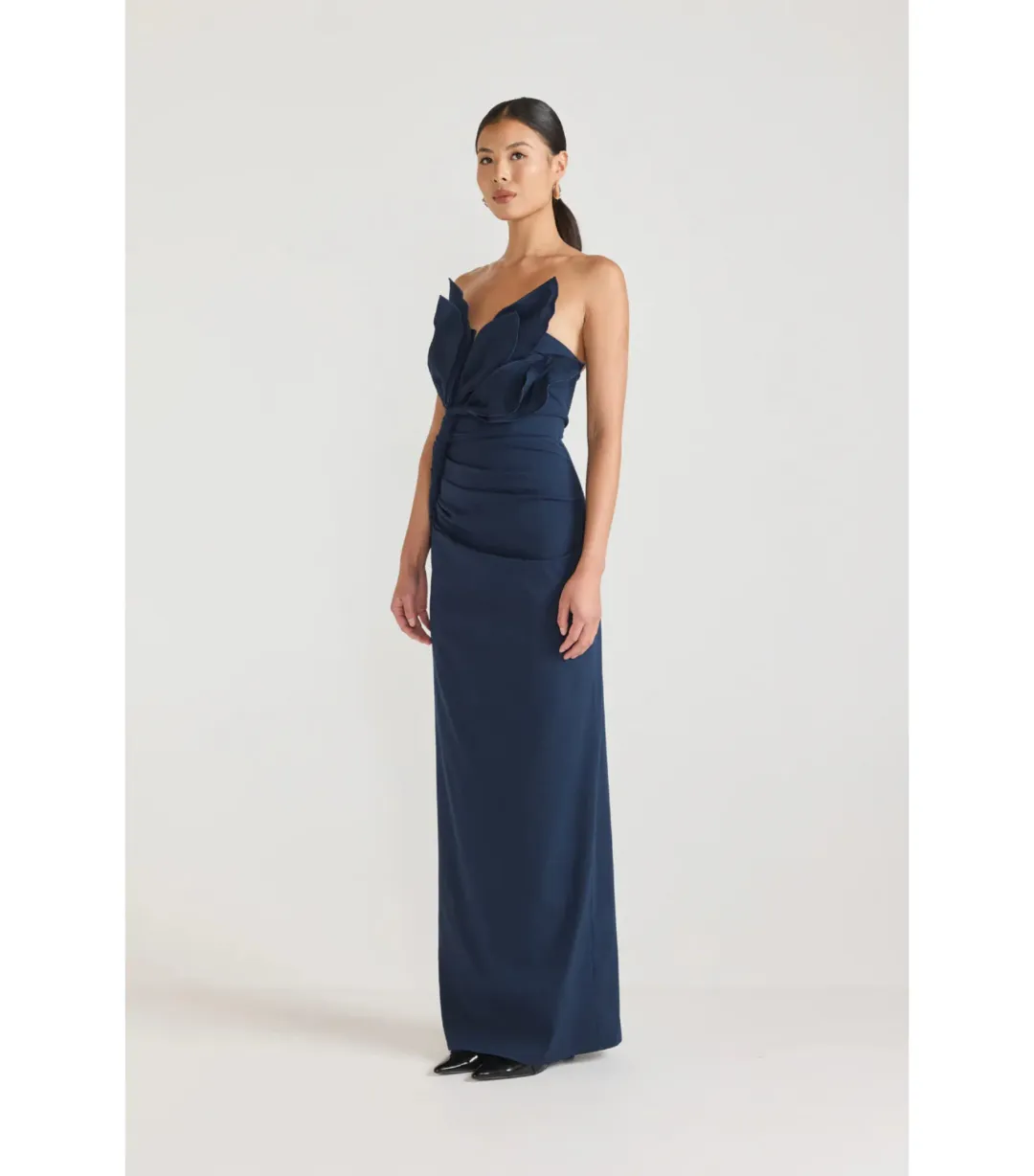 Tojha Zimran Maxi Dress in Navy Size AU 10 for rent on The Volte - main image